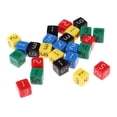 thumbnail image 3 of kusrkot 25Pcs 5 Color Six-Side Digital Dices for RPG TRPG Role Play Casino Board Game, 3 of 9