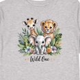 thumbnail image 4 of Inktastic Wild One Jungle Animals Baby Safari Boys or Girls Long Sleeve Toddler T-Shirt, 4 of 5