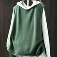 thumbnail image 4 of Women's Solid Color Knitted Vest Loose Large Sized Versatile Coat for Layering over Shirts or Tees, Soft Knit Fabric, 4 of 5