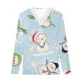 thumbnail image 3 of Patlollav Womens Shirts Gradient Print Regular Long Sleeve Tops, 3 of 6