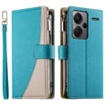 thumbnail image 3 of Funda cartera GANGXUN para Xiaomi Redmi Note 13 Pro Plus 5G , cuero PU con tarjetero, cremallera, correa de mano, soporte y protección 1254°, 3 of 6