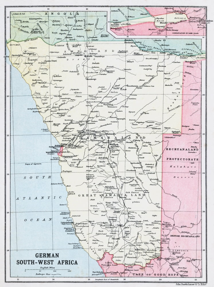 Map Of German South