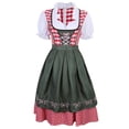 thumbnail image 2 of Disfraz de chica cervecera para Oktoberfest alemán, vestido tradicional bávaro tipo Dirndl con delantal, tallas S a 4XL, 2 of 5