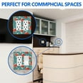 thumbnail image 4 of 2-Gang Screwless Pioneer Floral Decorative Wall Plates,Size 2-Gang 4.7"W x 4.7"H,Unbreakable Thermoplastic Faceplate Cover for Kitchen Living Room Bedroom Decorator Receptacle Outlet Switch, 4 of 7