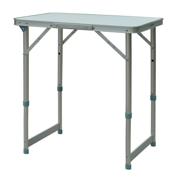 Camping Table Portable Aluminum - 23" Folding Table with Adjustable Height & Faucet - Lightweight Camp Table for Tailgating, Picnics, BBQ