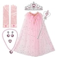 thumbnail image 1 of Txlixc Capa de princesa, collar de varita de la Corona de la chica Txlixc  moda, 1 of 2