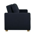 thumbnail image 7 of Serta Tennyson Scandinavian Convertible Loveseat with Full Size Sleeper, Navy Blue Woven Fabric, 7 of 7