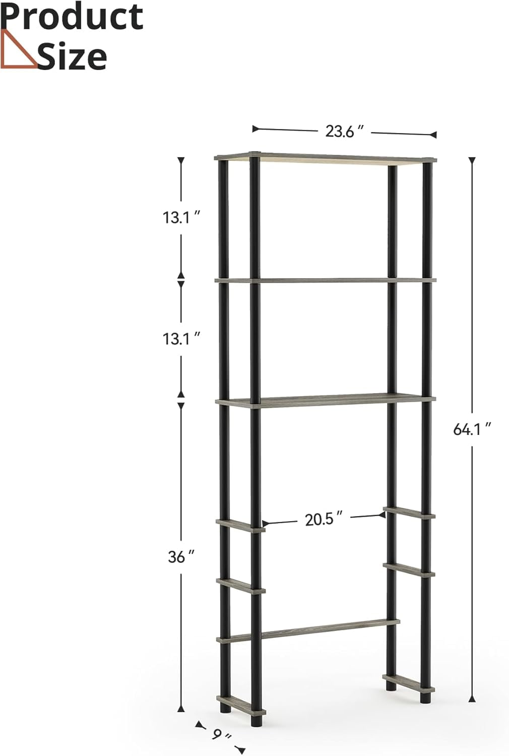 VPSMAT Microwave and Mini Fridge Stand, 3-Tier Over Fridge Storage Organizer Dorm Refrigerator Shelf for Kitchen
