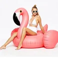 thumbnail image 3 of HuangShi  Parrot Giant Flower Print Swan Inflatable Float For Adult Pool Party Toys CherryFlamingo Ride-On Air Mattress Swimming Ring boia, 3 of 7