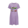 thumbnail image 5 of Fjofpr Shirts for Women Trendy Women's Carnival Short Nightgown With Printed Round Neck And Short Sleeves On The Chest, 5 of 5