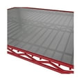 thumbnail image 5 of Seville Classics Solid Steel Wire Shelving Storage Unit Adjustable Shelves Organizer Rack, for Home, Kitchen, Office, Garage, Bedroom, Closet, Red, 6-Tier, 48" W x 18" D x 75.5” H, 5 of 5