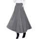 thumbnail image 1 of Falda larga de otoño e invierno a cuadros de cintura alta para mujer Negro y blanco XS Negro y blanco XS Xishao ropa, 1 of 2