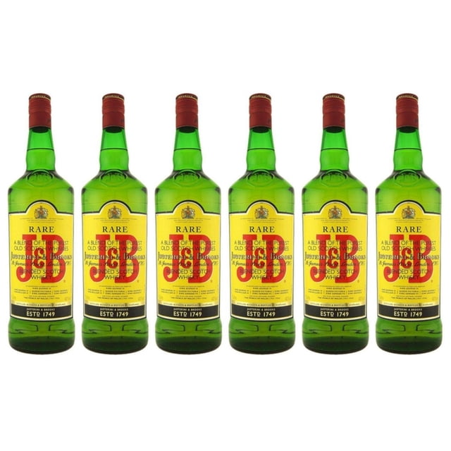 Pack de 6 Whisky J&B Blended Scotch 1 l J&B Blended Scotch