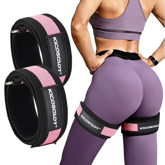 Leg Bands for Women, Hip and Thigh Workout Bands, Butt Workout Equipment for Home Gym, Resistance Bands for Legs and Glutes, BFR Training Bands with Carry Bag