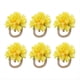thumbnail image 1 of Anillos para Servilletas de Perlas, Servilleteros de Rosas Rústicas, Servilletero de Flores para Decoración de Mesa, Amarillo, 1 of 5