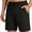 Black, variant on HISDERN Men's Casual Shorts 7 Inch Inseam Drawstring Elastic Waist Athletic Shorts with Pockets Black