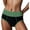 Green, variant on Aura Lane Women’s Cotton Color Block High Waist Panty – Plus Size Loose Fit Triangle Underwear, Breathable Everyday Briefs Red XXL