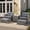 Light Gray, variant on Sobaniilo 5 Piece Patio Furniture Set,Outdoor PE Wicker Patio Chair Two with Ottoman Underneath, Wicker Lounge Chair with Side Table, Beige