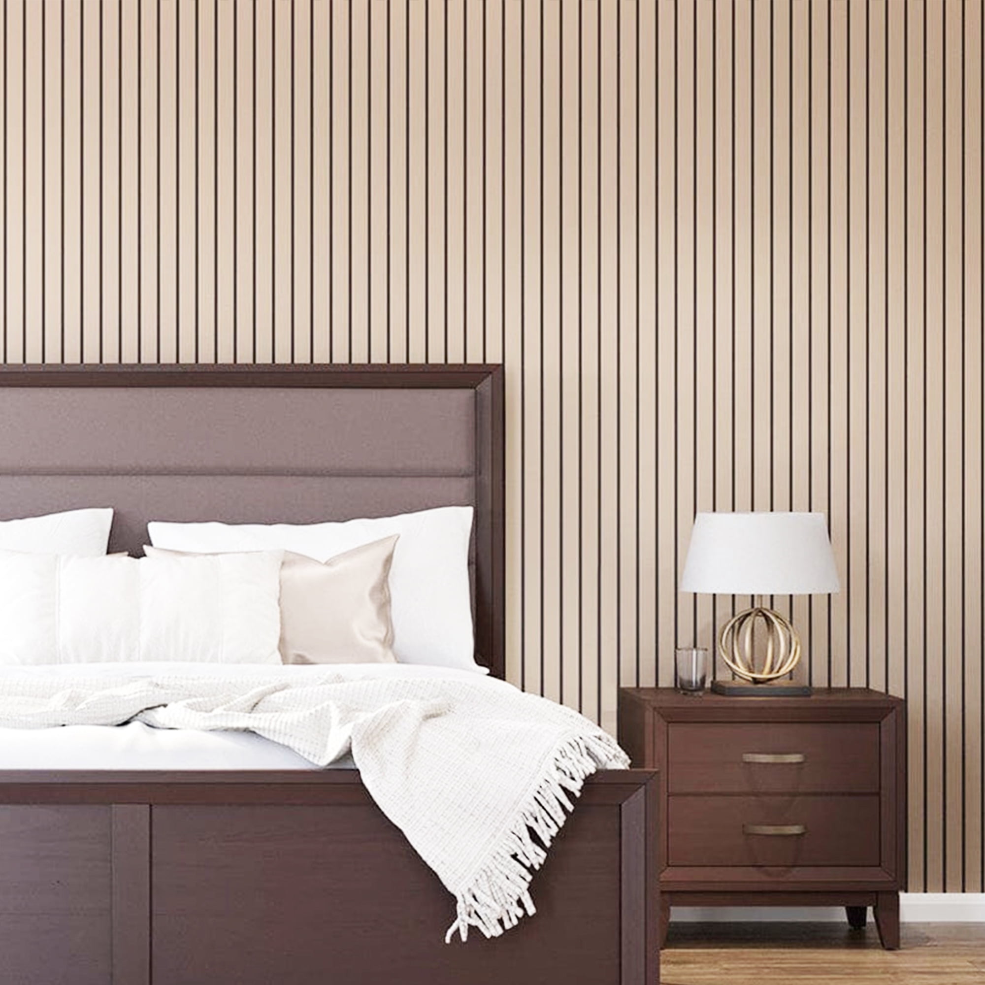4 Pack Acoustic Wood Wall Panels,47.2" X 23.7" Soundproof Wall Panels,3D Fluted Sound Absorbing Panel Wood Slat Wall Panels for Wall Decor