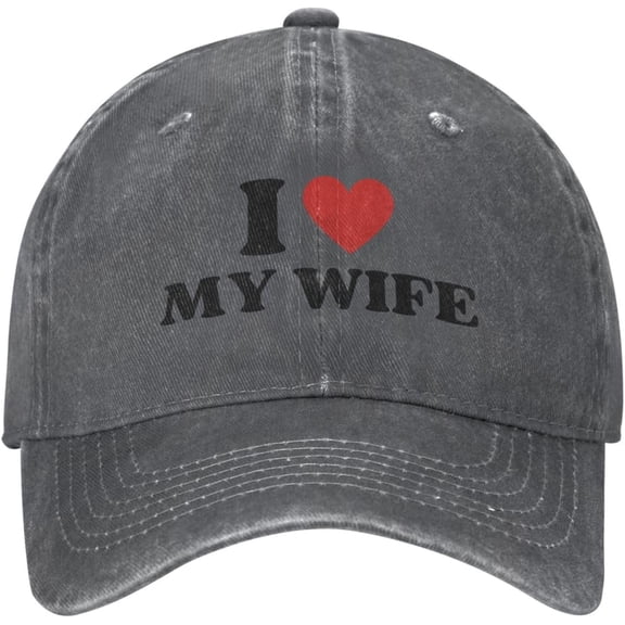 I Heart My Wife Hat I Love Wife Hat Men Women Baseball Cap Adjustable Trucker Hat Cowboy Hat