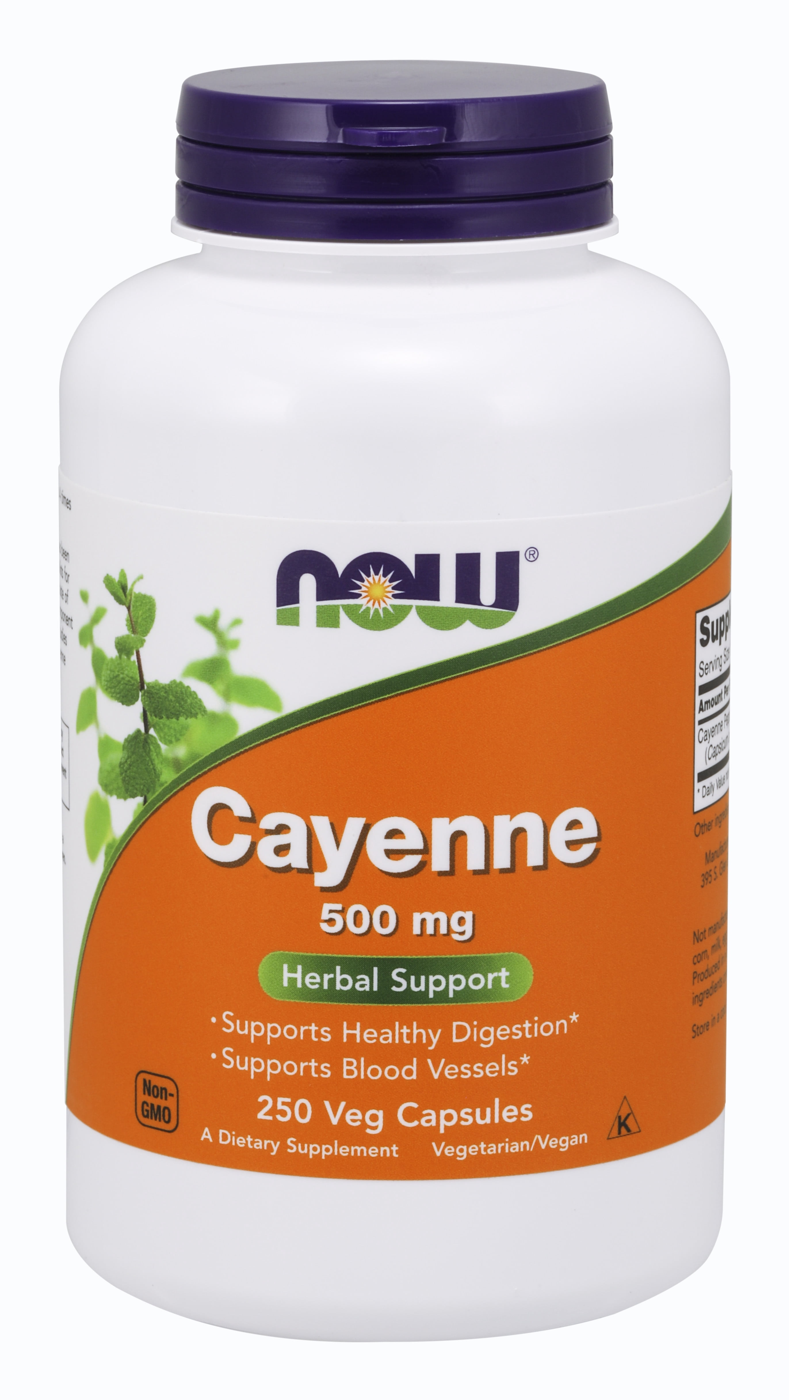NOW Supplements, Cayenne (Capsicum annuum)500 mg, 250 Capsules