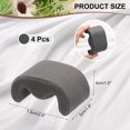 thumbnail image 2 of 4pcs Watch Case Pillows, M Shaped Display Pillow Velvet Cushion Replacement for Bracelet Storage Gray, 2 of 5