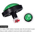 thumbnail image 4 of PinesC Boutons d'Arcade ABS Micro Interrupteur Bouton Rond pour Machine d'Arcade Jeux Vidéo Pièces DC 12V Vert, 4 of 5