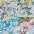thumbnail image 6 of Holographic Butterfly Stickers Bulk - 160Pcs Crystal Glitter Transparent 3D Gold Foil Outlining for Crafts, 6 of 7