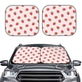 thumbnail image 2 of Vsdgher Strawberry Print Car Windshield Sun Shade, Reflective Sunshade Window Sunshade Sun Visor Protector Fit for Cars,Trucks,SUVs-Large, 2 of 6