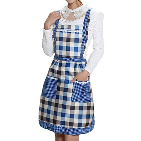 

Xyer Kitchen Apron Printed Comfortable Polyester Unfading No Pilling Pinafore for Kitchen