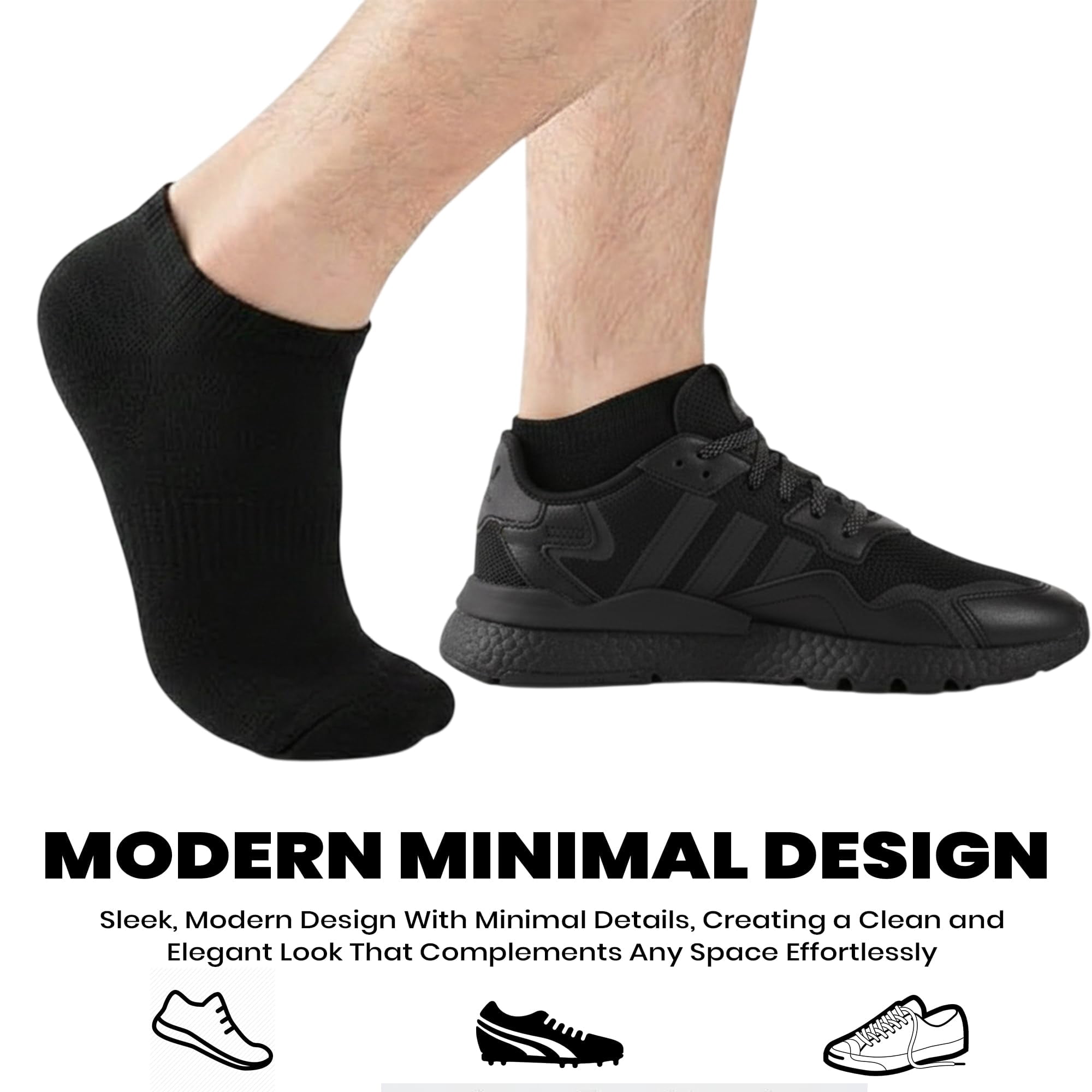 Yacht & Smith Mens Wholesale Bulk No Show Ankle Socks, Cotton Sport Athletic Socks - Size 10-24