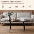 thumbnail image 6 of ELLEGNT Cloud Coffee Table 39.5" - Irregular Wood & Metal, Modern, for Living,Home Office,Small Spaces, Black, 6 of 7
