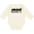 thumbnail image 3 of Inktastic Orlando Florida Skyline City Boys or Girls Long Sleeve Baby Bodysuit, 3 of 5
