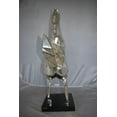 thumbnail image 4 of Nifao Modern Textiled Ferrari Horse Silver Finish Bronze Statue – Home Decor Sculpture, 30"L x 11"W x 38"H, 4 of 12