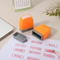 thumbnail image 6 of Confidential Notice Stamp Self Inking, Red Ink Office Stamps Pre Inked Message Stamp Refillable Business Stamp, Orange, 6 of 6