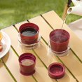 thumbnail image 3 of Queroig 4-in-1 Collapsible Water Cup Foldable Portable Drinking Cup for Camping Picnic Stackable Travel Cup with Dustproof Lid, 3 of 7