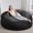 Black, variant on Hobestluk 6ft Bean Bag Chairs for Adults Large Beanbag Chair with Plush Faux Fur Cover Big Bean Bag Chair for Living Room Bedroom Dorm Office - Dark Grey (70" x 70" x 15")