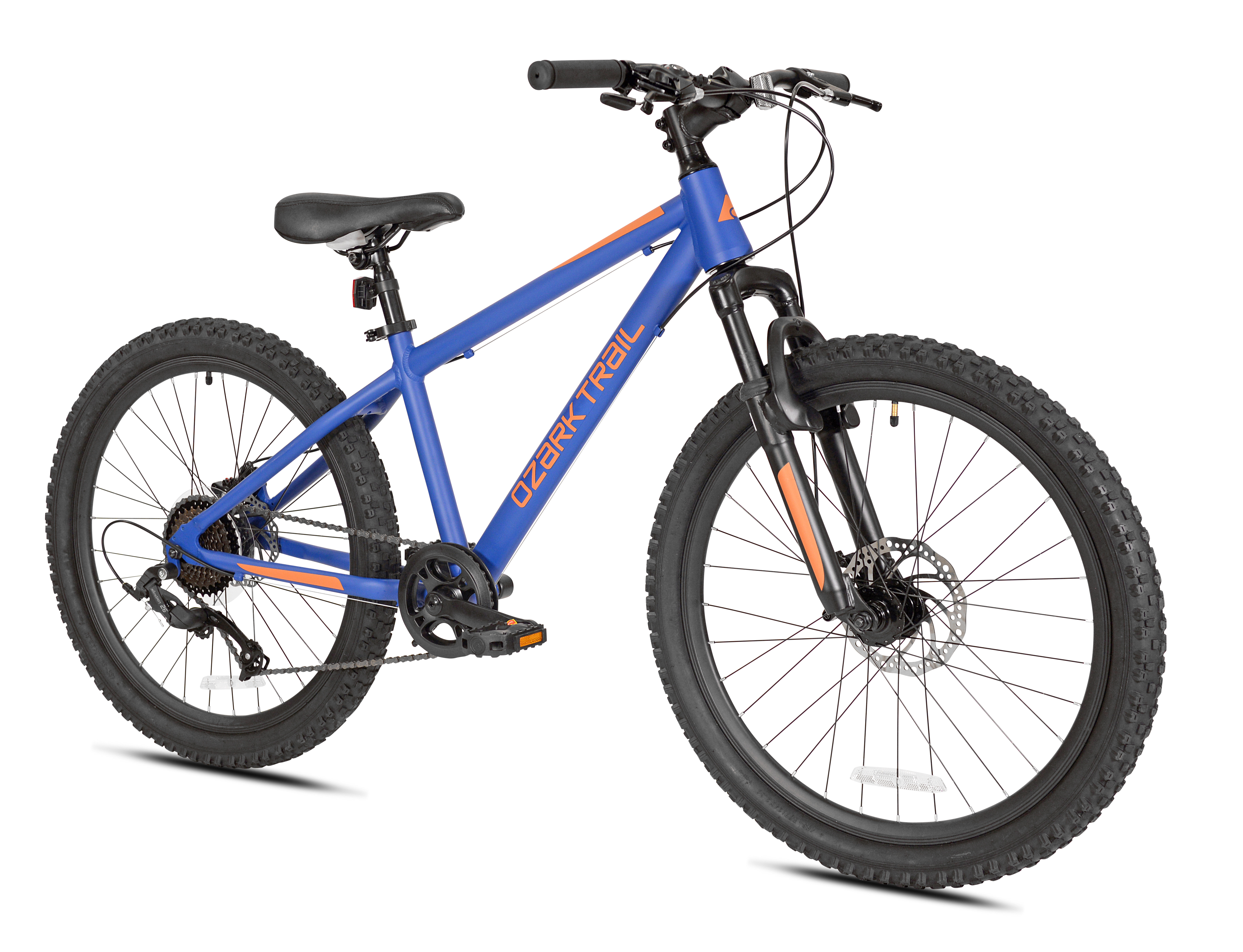Ozark Trail M.1 24" Mountain Bike, 8-Speed, Blue photo 2