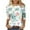 1White, variant on PuLe Long Sleeve Shirts for Women Womens 3/4 Length Sleeve Tops Casual Three Quarter Sleeve T-Shirts Round Neck Cute Tunic Tops Summer Blouses for Women 2024 ﻿
