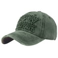 thumbnail image 2 of XIAOCHA Distressed‑Patch Baseball Cap for Mens Outdoor Trucker Hat,Green, 2 of 2
