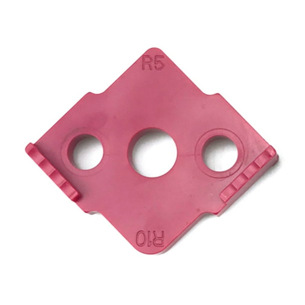 Hugtrwg Herramientas Grabado Plantilla para Carpintería Localizador Ángulo R para Mesas (Rose Red A)