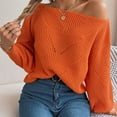 thumbnail image 5 of FDGIU Casual Oversized Sweater for Women, Soft Loose Fit Long Sleeve Pullover, Comfy Knit Casual Wear Tops, 5 of 7