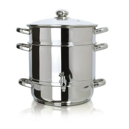 - Euro Cuisine Stainless Steel Stove Top Steam Juicer