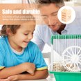 thumbnail image 4 of Raindrops Wooden Bunny Feeder Rack Light Yellow Cage Container for Hay Grass Feeding Small Animals, 4 of 6