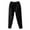 Black, variant on Women's Corduroy Straight Leg Pants with Elastic Waist and Pockets Comfortable Casual Trousers for Fall and Winter