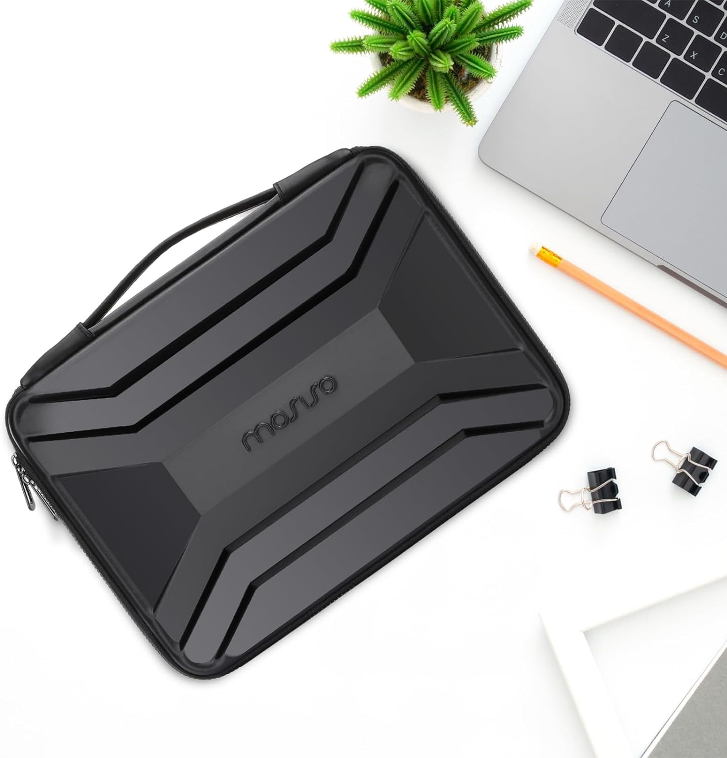 MOSISO Laptop Hard Shell Case for Men Women, 13-14 inch Waterproof Shockproof Computer Bag for Laptop with Handle