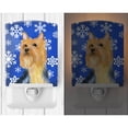 thumbnail image 2 of Caroline's Treasures LH9271CNL Silky Terrier Winter Snowflakes Holiday Ceramic Night Light, 6x4x3", multicolor, 2 of 2