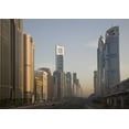 thumbnail image 2 of Young, Bill 32x24 White Modern Wood Framed Museum Art Print Titled - UAE, Dubai Towers along Sheik Zayed Road, 2 of 4