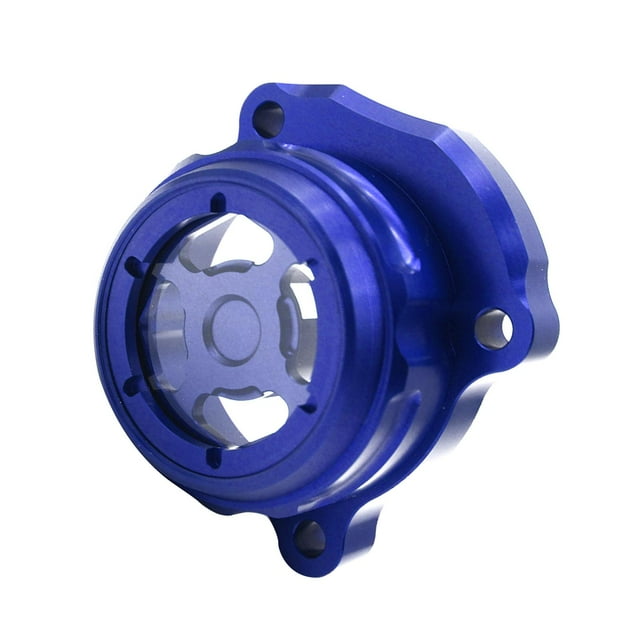 Accesorios duraderos del alto rendimiento de los recambios de la tapa de la cubierta del filtro de aceite de la motocicleta Azul