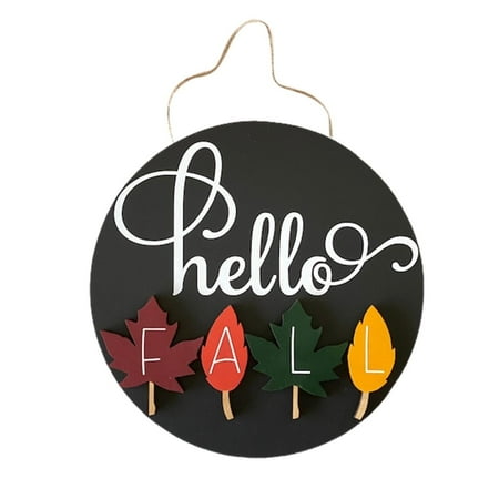 

Hello Fall Decorations For Home Fall Door Sign Pumpkin Wreath Hanger Wall Door For Indoor Outdoor Front Door Porch Farmhouse Thanksgiving Wall Decorations Decorative for Living Room Front Porch